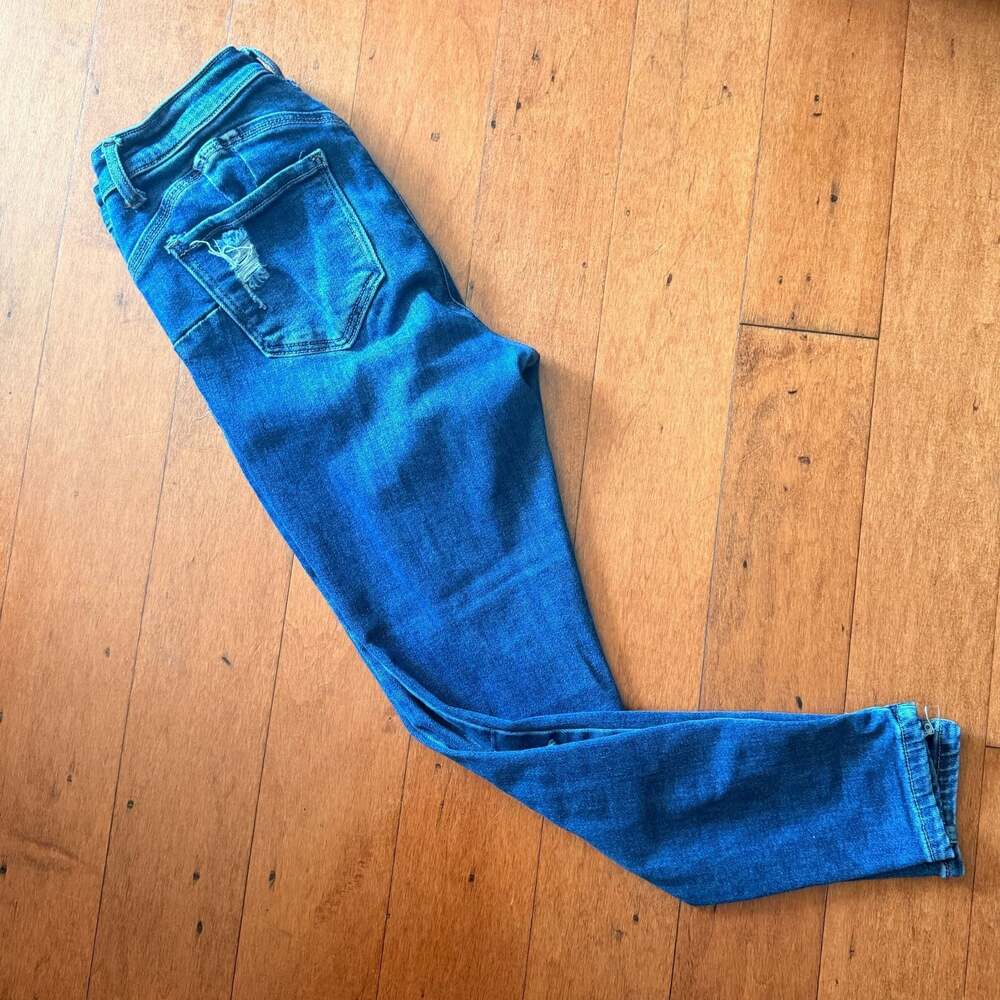 Wax Jean Butt, I Love You! Distressed Skinny Jeans